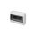 Rozdzielnica modułowa Elegant 1x12 natynkowa IP40 RN N+PE biała drzwi transparentne dymne 2403-01