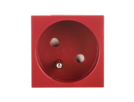 tehalit.GB-EG Gniazdo z/u 33st. pojedyncze 45x45mm bezhalogenowe czerwone EER1333020