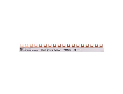 Szyna łączeniowa 3P 63A 10mm2 widełkowa (18mod.) S-18 E.4303