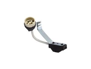 Gniazdo Gu10 z kablem i przyłączem z tworzywa + uchwyt metalowy do oprawy