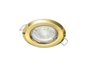 Oprawa ALFA okrągła stała BS złoto stalowa