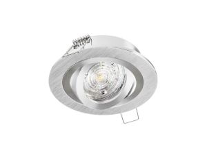 Oprawa OPAL okrągła ruchoma srebrna drapana