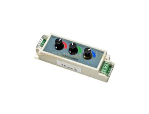 Kontroler RGB manualny (3 pokrętła) 9A 108W 12/24V DC