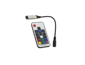 Kontroler mini RGB RF 72W 12V czarny 17 key radiowy sterownik