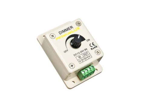 Ściemniacz led 8A 96W manualny szary