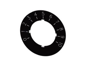 Etykieta do potencjometru 22mm skala 1 do 10 SIRIUS ACT 3SU1900-0BG16-0SA0 /10szt./