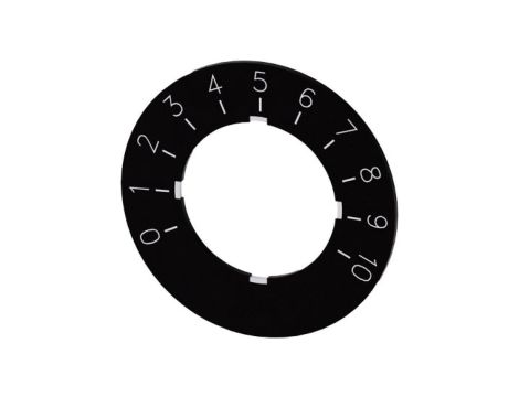 Etykieta do potencjometru 22mm skala 1 do 10 SIRIUS ACT 3SU1900-0BG16-0SA0 /10szt./