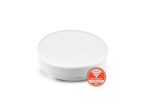 Plafon NEO n/t 13W AC 230V 50Hz 4000K (neutr.) 120 st. IP54 z koryt. czujnikiem ruchu 1390lm PL-NEO/LED/13W/CRK biały