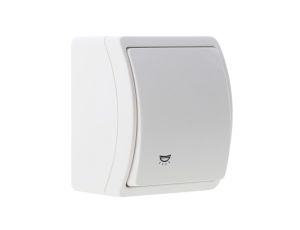 Koala Przycisk /światło/ n/t IP44 biały VW 156-01 61.351