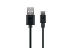 Przewód FastCharge max.3A USB 2.0 HighSpeed USB-C - USB-A 0,5m 59118