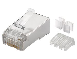 Wtyk teleinformatyczny RJ45 kat.6A STP /z przyrządem do nawlekania/ 72502 /10szt./