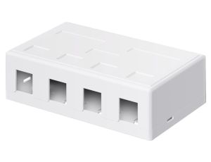 Pusta obudowa Keystone 4-port - umożliwia łatwy montaż metodą Snap-In 79376