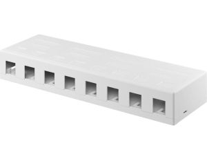 Pusta obudowa Keystone 8-port - umożliwia łatwy montaż metodą Snap-In 79426