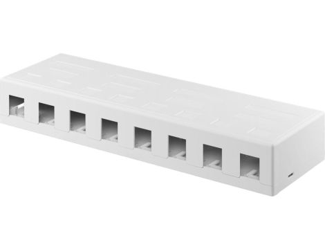 Pusta obudowa Keystone 8-port - umożliwia łatwy montaż metodą Snap-In 79426