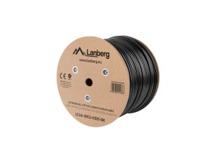 Kabel teleinformatyczny zewnętrzny U/UTP kat.6 4x2xAWG23 CU outdoor żelowany LCU6-30CU-0305-BK /305m/