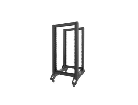 Stojak instalacyjny OPEN RACK 19 LANBERG 22U 600x800 czarny OR01-6822-B