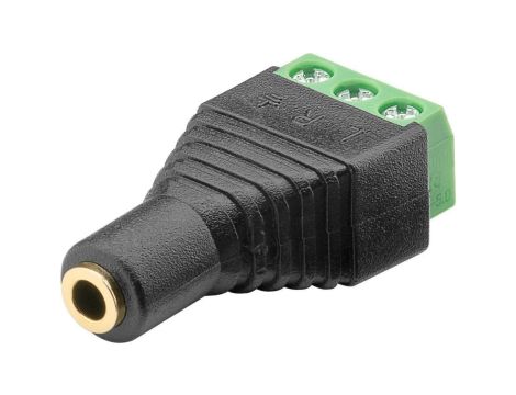Gniazdo jack 3,5mm (3-pinowy, stereo) - mocowanie śrubowe 76746 /10szt./