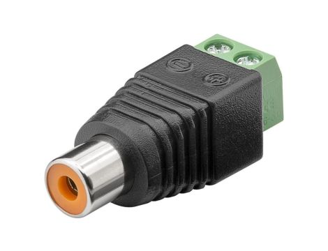 Gniazdo Cinch/RCA - mocowanie śrubowe 76741 /10szt./