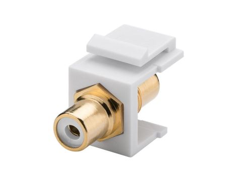 Keystone moduł Cinch/RCA - gniazdo Cinch białe - gniazdo Cinch 79676