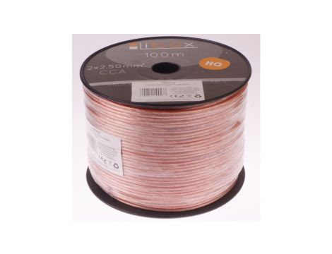 Przewód głośnikowy CCA 2x2,50 ECa LB0009 LIBOX /100m/