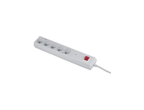 Listwa przeciwprzepięciowa PS-5P 5-gniazd z/u 10A 5m /OMY 3x1/ biała