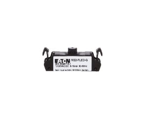 Oprawka z LED płaska zielona 12-30V AC/DC M22-FLED-G 180797