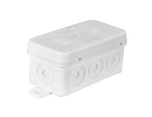 Puszka n/t hermetyczna 85x45x39mm IP54 z dławnicą zintegrowaną biała N8 83008006