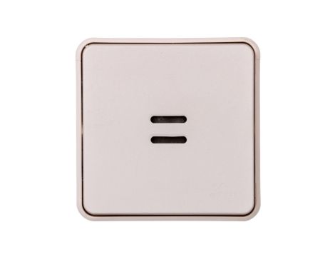 PLEXO55 Przycisk pojedynczy podświetlany antybakteryjny biały 070732