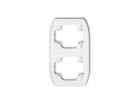 TREND Ramka pionowa podwójna biały RV-2