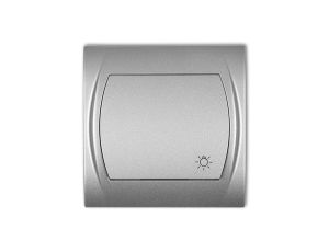 LOGO Przycisk /światło/ srebrny metalik 7LWP-5