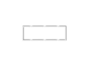 Ramka wypełniająca potrójna serii DECO biały DRW-3