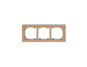 DECO Ramka potrójna złoty metalik 8DR-3