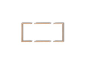 Ramka wypełniająca podwójna serii DECO złoty metalik 8DRW-2