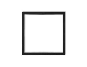 Ramka wypełniająca pojedyncza serii DECO czarny mat 12DRW-1