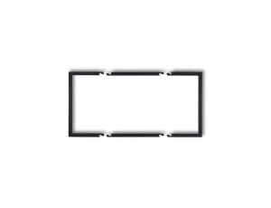 Ramka wypełniająca podwójna serii DECO czarny mat 12DRW-2