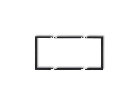 Ramka wypełniająca podwójna serii DECO czarny mat 12DRW-2