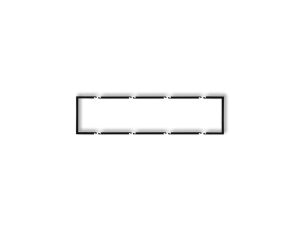 Ramka wypełniająca poczwórna serii DECO czarny mat 12DRW-4