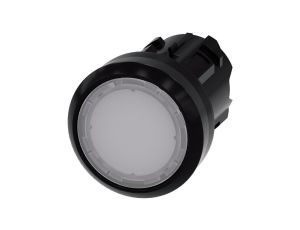 Przycisk podświetlany 22mm tworzywo biały płaski z samopowrotem SIRIUS ACT 3SU1001-0AB60-0AA0