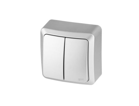 BERG Łącznik świecznikowy n/t 10AX IP20 srebrny 3711-06