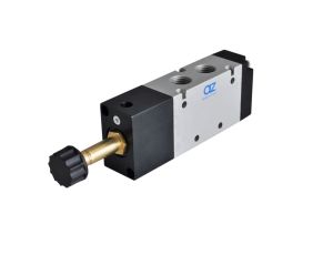 Elektrozawór pneumatyczny rozdzielający 5/2 G 1/8 monostabilny (sprężyna mechaniczna), AZ Pneumatica