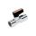 Zawór kulowy Ghilux mini R 1/8 GW/GW, PN20, gwintowany, mosiądz niklowany, PTFE /NBR