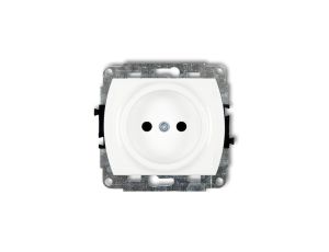 TREND Gniazdo pojedyncze b/u biały GP-1p