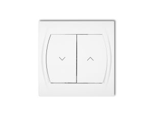 LOGO Łącznik żaluzjowy biały LWP-8