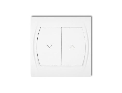 LOGO Łącznik żaluzjowy biały LWP-8