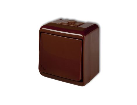 JUNIOR Łącznik schodowy brązowy IP54 4WHE-3