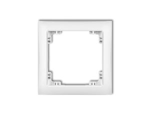 DECO Ramka uniwersalna pojedyncza z tworzywa DECO Soft biały DRSO-1