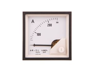 Amperomierz analogowy prądu zmiennego tablicowy EA17 72x72, 250A do współpracy z przekładnikiem 250/5 EA17N E41900000000