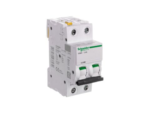 Wyłącznik nadprądowy 2P C 6A 10kA AC iC60H-C6-2 A9F07206