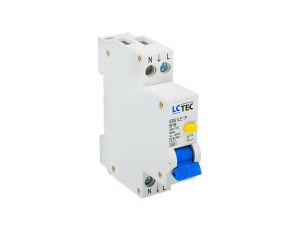 Wyłącznik różnicowoprądowy z członem nadprądowym 1P+N 1 mod.16A 30mA typ AC LC-Tec EBS1LE-30/16/AC LCTEC-EBS1LE-30/16/A