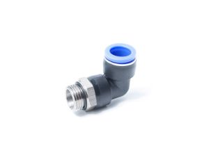 Złączka pneumatyczna wtykowa kątowa do węża fi 14 mm, G 1/2 GZ, tworzywo sztuczne